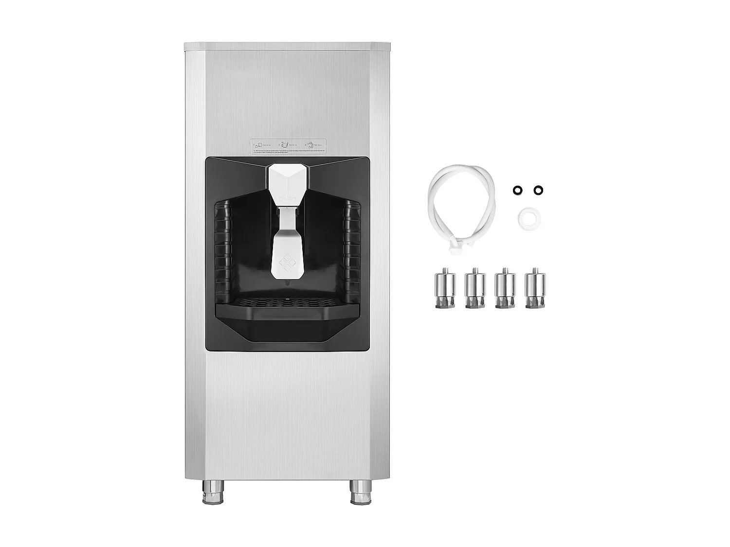 IJsblokjesdispenser SucceBuy, 9 kg/min, Automatische Dispensatie met Crusher, In Hoogte Verstelbare Voeten, voor IJsblokjesmachine op Kantoor