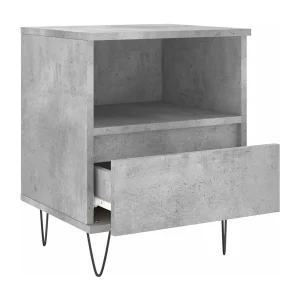 Hulst Nachtkastje 40x35x50 cm bewerkt hout betongrijs Hulst Nachtkastje 40x35x50 cm bewerkt hout betongrijs