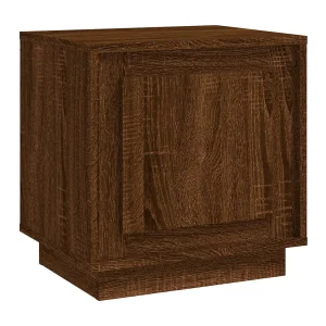 Jordy Nachtkastje 44x35x45 cm bewerkt hout bruin eikenkleur Jordy Nachtkastje 44x35x45 cm bewerkt hout bruin eikenkleur