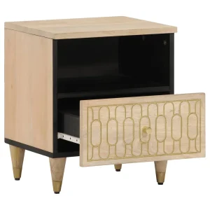 Ingebrigt Nachtkastjes 2 st 40x33x46 cm massief mangohout Ingebrigt Nachtkastjes 2 st 40x33x46 cm massief mangohout