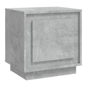 Jordy Nachtkastje 44x35x45 cm bewerkt hout betongrijs Jordy Nachtkastje 44x35x45 cm bewerkt hout betongrijs
