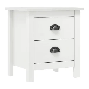 Jonathan Nachtkastjes 2 st ll 46x35x49,5 cm grenenhout wit Jonathan Nachtkastjes 2 st ll 46x35x49,5 cm grenenhout wit