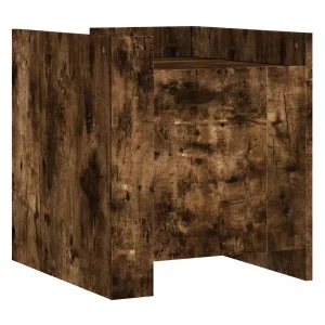 Jarnor Nachtkastje 45x50x50 cm bewerkt hout gerookt eikenkleurig Jarnor Nachtkastje 45x50x50 cm bewerkt hout gerookt eikenkleurig