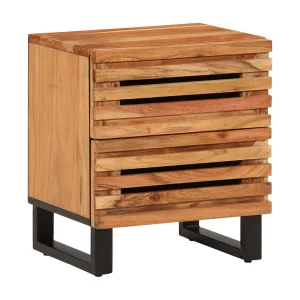 Janoah Nachtkastjes 2 st 40x34x46 cm massief acaciahout Janoah Nachtkastjes 2 st 40x34x46 cm massief acaciahout