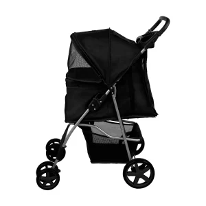 Hondenbuggy met Regenhoes – Zwart