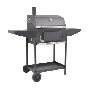 Houtskoolbarbecue met onderplank zwart Houtskoolbarbecue met onderplank zwart