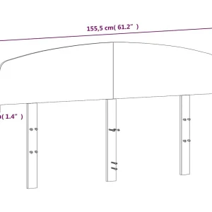 Hoofdbord | Hoofdeinde 150 cm massief grenenhout wasbruin Hoofdbord | Hoofdeinde 150 cm massief grenenhout wasbruin