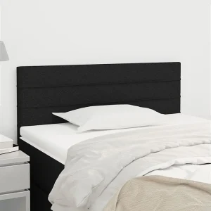 Hoofdbord | Hoofdeinde 100x5x78/88 cm stof zwart Hoofdbord | Hoofdeinde 100x5x78/88 cm stof zwart