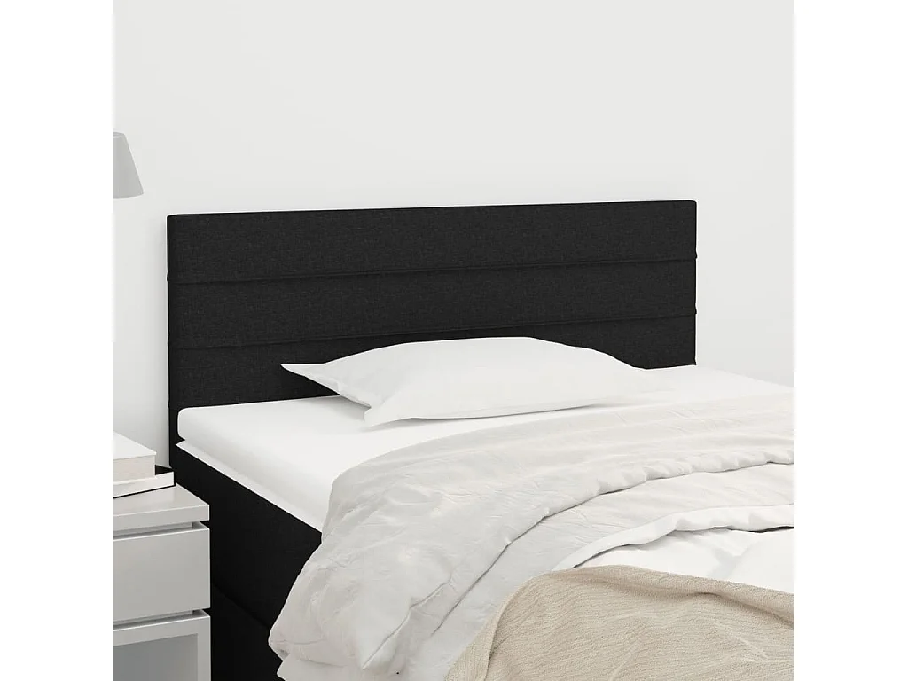 Hoofdbord | Hoofdeinde 100x5x78/88 cm stof zwart