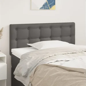 Hoofdbord | Hoofdeinde 90x5x78/88 cm kunstleer grijs Hoofdbord | Hoofdeinde 90x5x78/88 cm kunstleer grijs