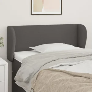 Hoofdbord | Hoofdeinde met randen 103x23x78/88 cm kunstleer grijs Hoofdbord | Hoofdeinde met randen 103x23x78/88 cm kunstleer grijs