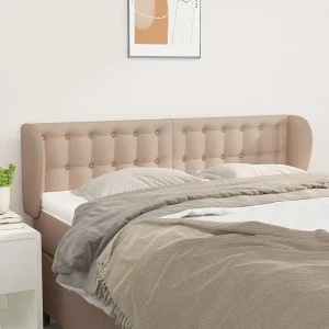 Hoofdbord | Hoofdeinde met randen 147x23x78/88 cm kunstleer cappuccinokleur