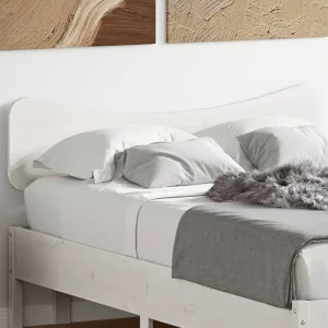 Hoofdbord | Hoofdeinde 135 cm massief grenenhout wit Hoofdbord | Hoofdeinde 135 cm massief grenenhout wit