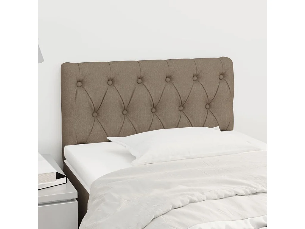 Hoofdbord | Hoofdeinde 80x7x78/88 cm stof taupe