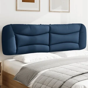Hoofdbord | Hoofdbordkussen "Hvar" 180 cm stof blauw