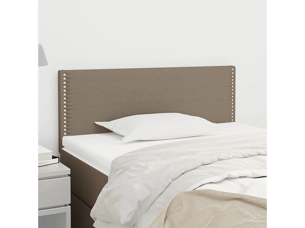 Hoofdbord | Hoofdeinde 90x5x78/88 cm stof taupe