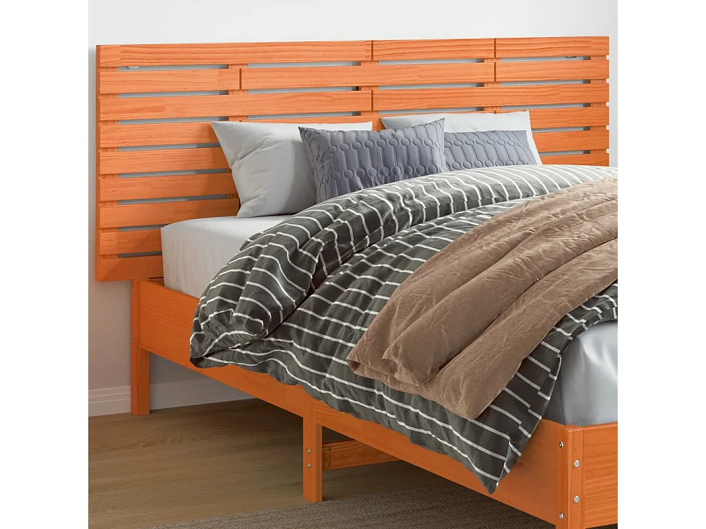 Hoofdbord | Hoofdeinde wandmontage 166x3x63 cm massief grenenhout