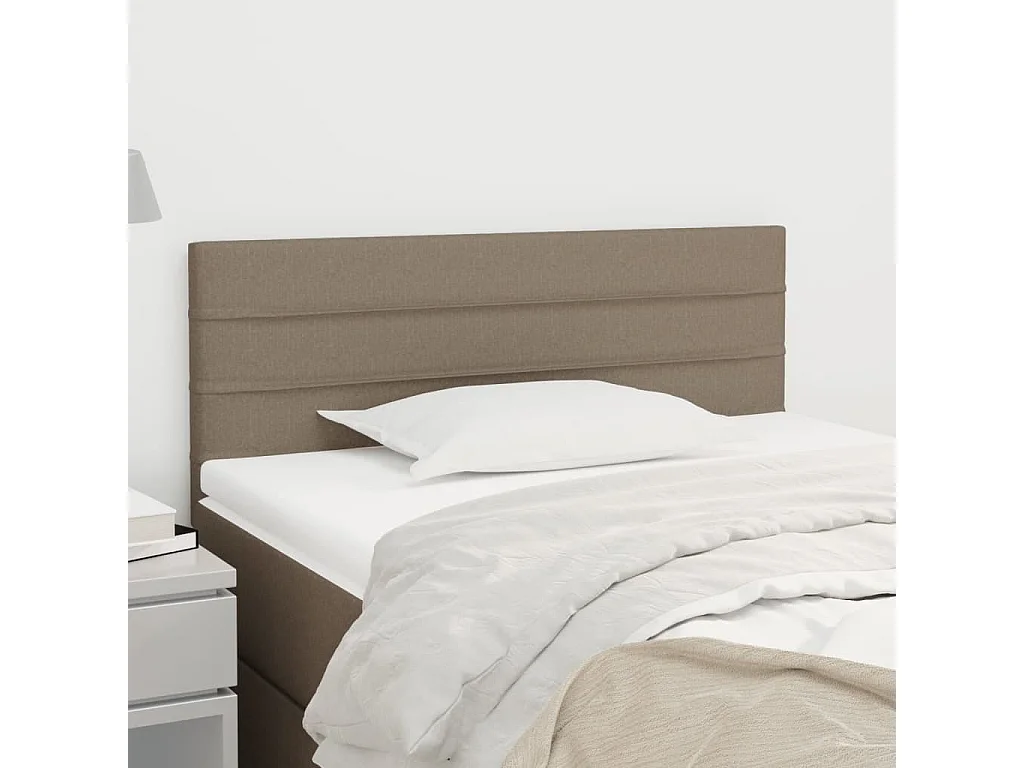 Hoofdbord | Hoofdeinde 100x5x78/88 cm stof taupe