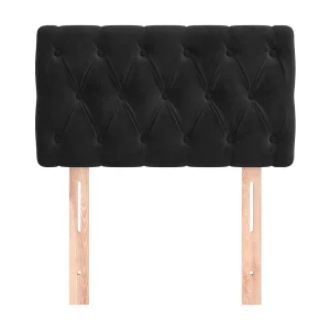 Hoofdbord | Hoofdeinde 80x7x78/88 cm fluweel zwart Hoofdbord | Hoofdeinde 80x7x78/88 cm fluweel zwart