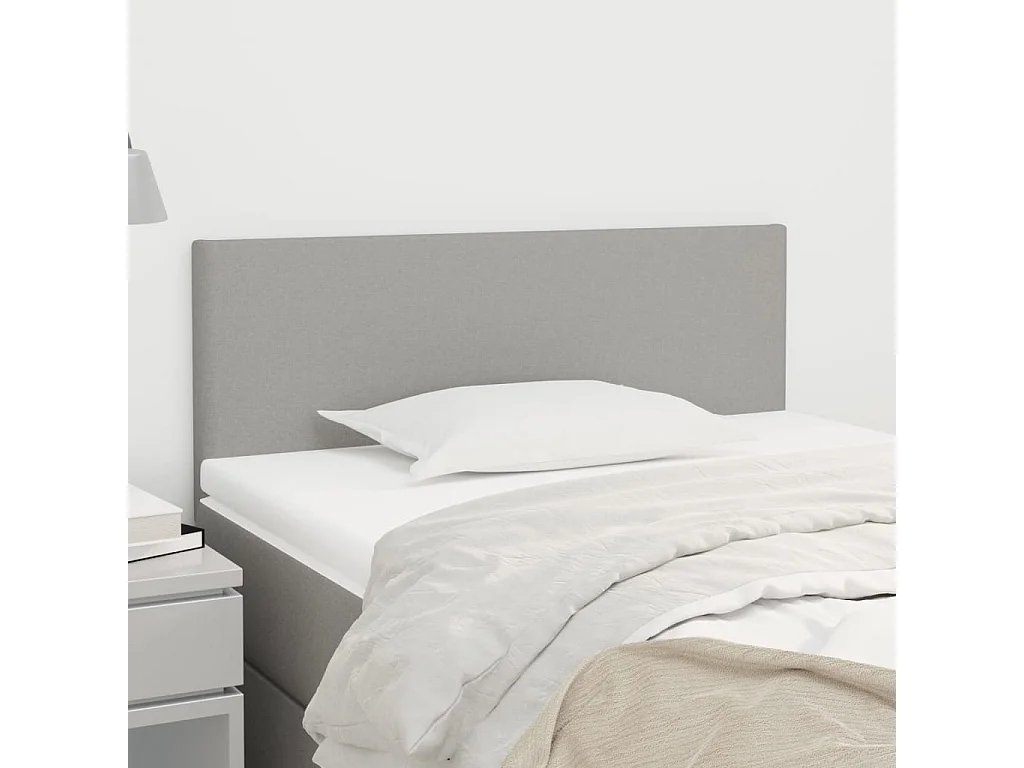 Hoofdbord | Hoofdeinde 80x5x78/88 cm stof lichtgrijs