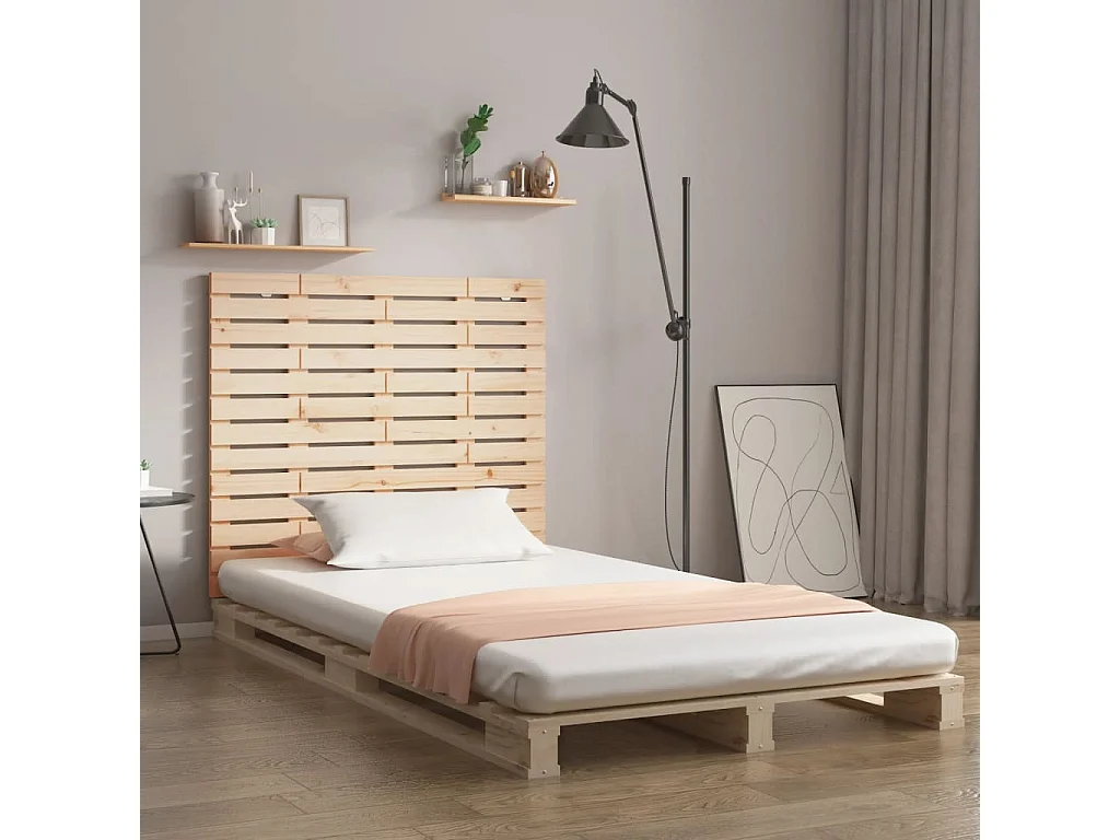 Hoofdbord | Hoofdeinde wandmontage 96x3x91,5 cm massief grenenhout
