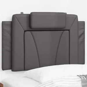 Hoofdbord | Hoofdbordkussen "Viana" 80 cm kunstleer grijs Hoofdbord | Hoofdbordkussen "Viana" 80 cm kunstleer grijs