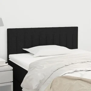 Hoofdbord | Hoofdeinde 100x5x78/88 cm stof zwart Hoofdbord | Hoofdeinde 100x5x78/88 cm stof zwart