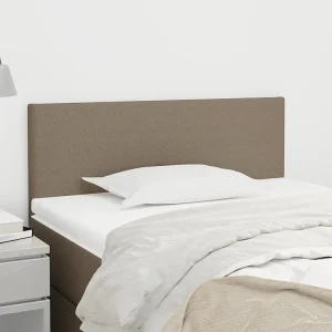Hoofdbord | Hoofdeinde 90x5x78/88 cm stof taupe Hoofdbord | Hoofdeinde 90x5x78/88 cm stof taupe