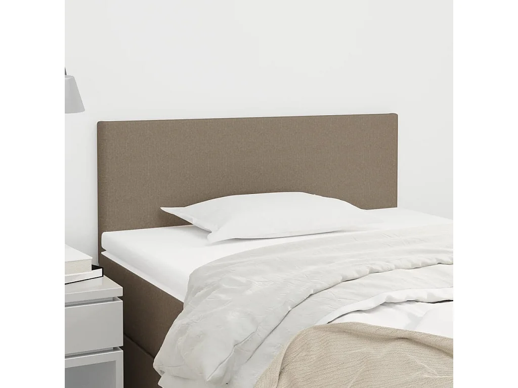 Hoofdbord | Hoofdeinde 90x5x78/88 cm stof taupe