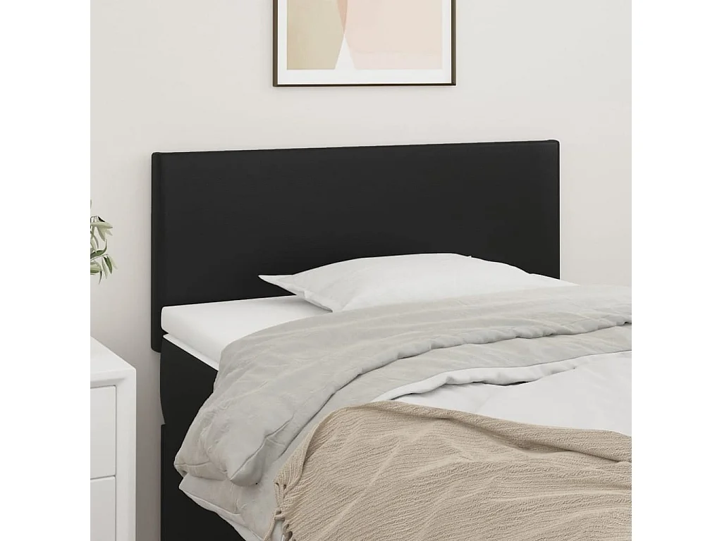 Hoofdbord | Hoofdeinde 90x5x78/88 cm kunstleer zwart