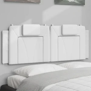 Hoofdbord | Hoofdbordkussen "Viana" 140 cm kunstleer wit Hoofdbord | Hoofdbordkussen "Viana" 140 cm kunstleer wit