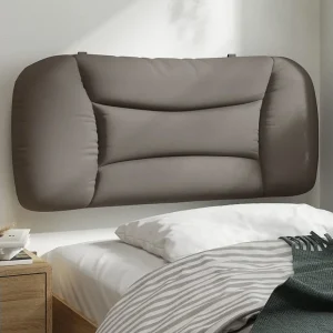 Hoofdbord | Hoofdbordkussen "Hvar" 80 cm stof taupe