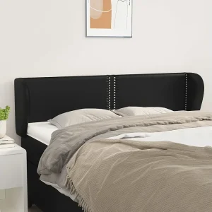 Hoofdbord | Hoofdeinde met randen 147x23x78/88 cm kunstleer zwart