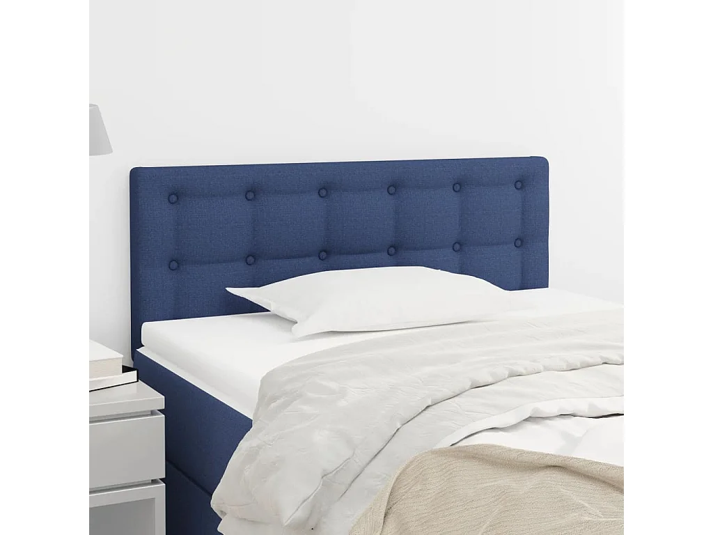 Hoofdbord | Hoofdeinde 80x5x78/88 cm stof blauw