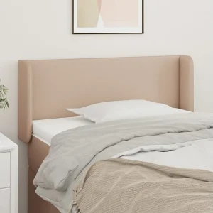 Hoofdbord | Hoofdeinde met randen 103x16x78/88 cm kunstleer cappuccinokleur Hoofdbord | Hoofdeinde met randen 103x16x78/88 cm kunstleer cappuccinokleur