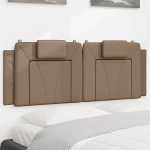 Hoofdbord | Hoofdbordkussen "Viana" 120 cm kunstleer cappuccinokleurig Hoofdbord | Hoofdbordkussen "Viana" 120 cm kunstleer cappuccinokleurig