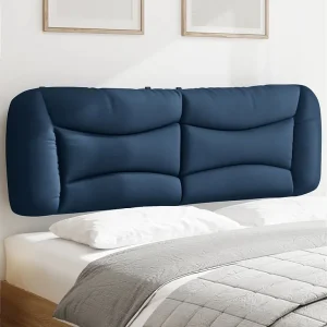Hoofdbord | Hoofdbordkussen "Hvar" 160 cm stof blauw