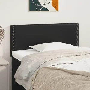 Hoofdbord | Hoofdeinde 90x5x78/88 cm kunstleer zwart Hoofdbord | Hoofdeinde 90x5x78/88 cm kunstleer zwart