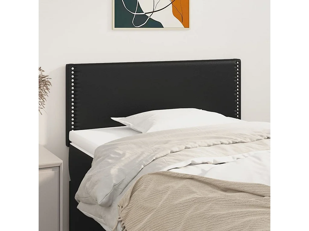 Hoofdbord | Hoofdeinde 90x5x78/88 cm kunstleer zwart