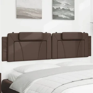 Hoofdbord | Hoofdbordkussen "Viana" 200 cm kunstleer bruin Hoofdbord | Hoofdbordkussen "Viana" 200 cm kunstleer bruin