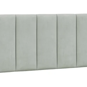 Hoofdbord | Hoofdbordkussen "Hanko" 100 cm velvet lichtgrijs Hoofdbord | Hoofdbordkussen "Hanko" 100 cm velvet lichtgrijs
