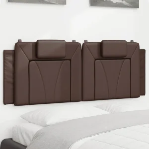 Hoofdbord | Hoofdbordkussen "Viana" 120 cm kunstleer bruin Hoofdbord | Hoofdbordkussen "Viana" 120 cm kunstleer bruin