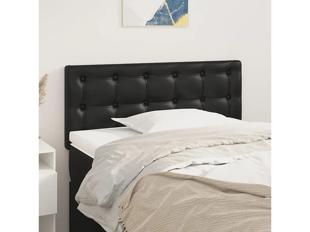 Hoofdbord | Hoofdeinde 100x5x78/88 cm kunstleer zwart