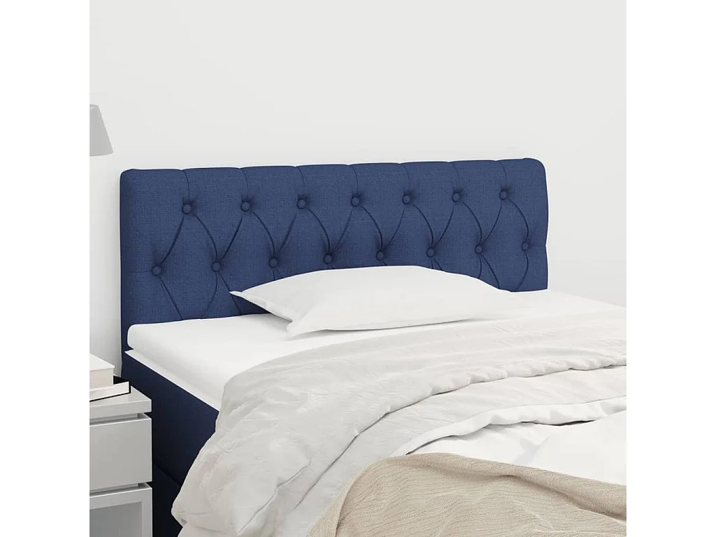 Hoofdbord | Hoofdeinde 100x7x78/88 cm stof blauw