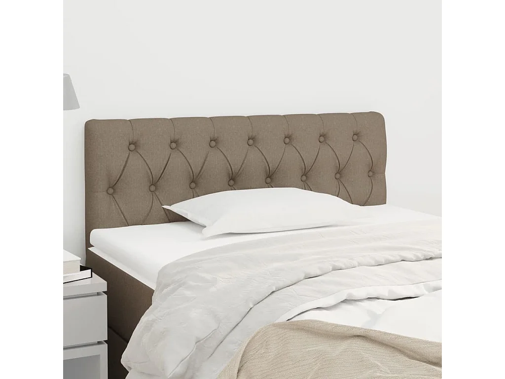 Hoofdbord | Hoofdeinde 90x7x78/88 cm stof taupe