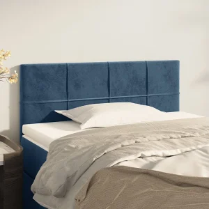 Hoofdbord | Hoofdeinde 90x5x78/88 cm fluweel donkerblauw Hoofdbord | Hoofdeinde 90x5x78/88 cm fluweel donkerblauw