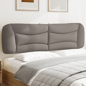 Hoofdbord | Hoofdbordkussen "Hvar" 180 cm stof taupe