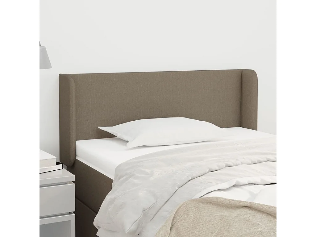 Hoofdbord | Hoofdeinde met randen 103x16x78/88 cm stof taupe