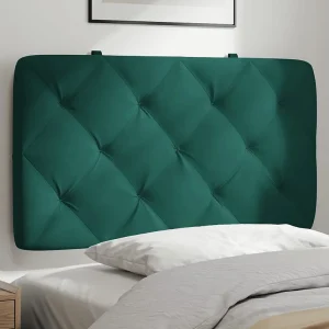 Hoofdbord | Hoofdbordkussen 80 cm fluweel donkergroen