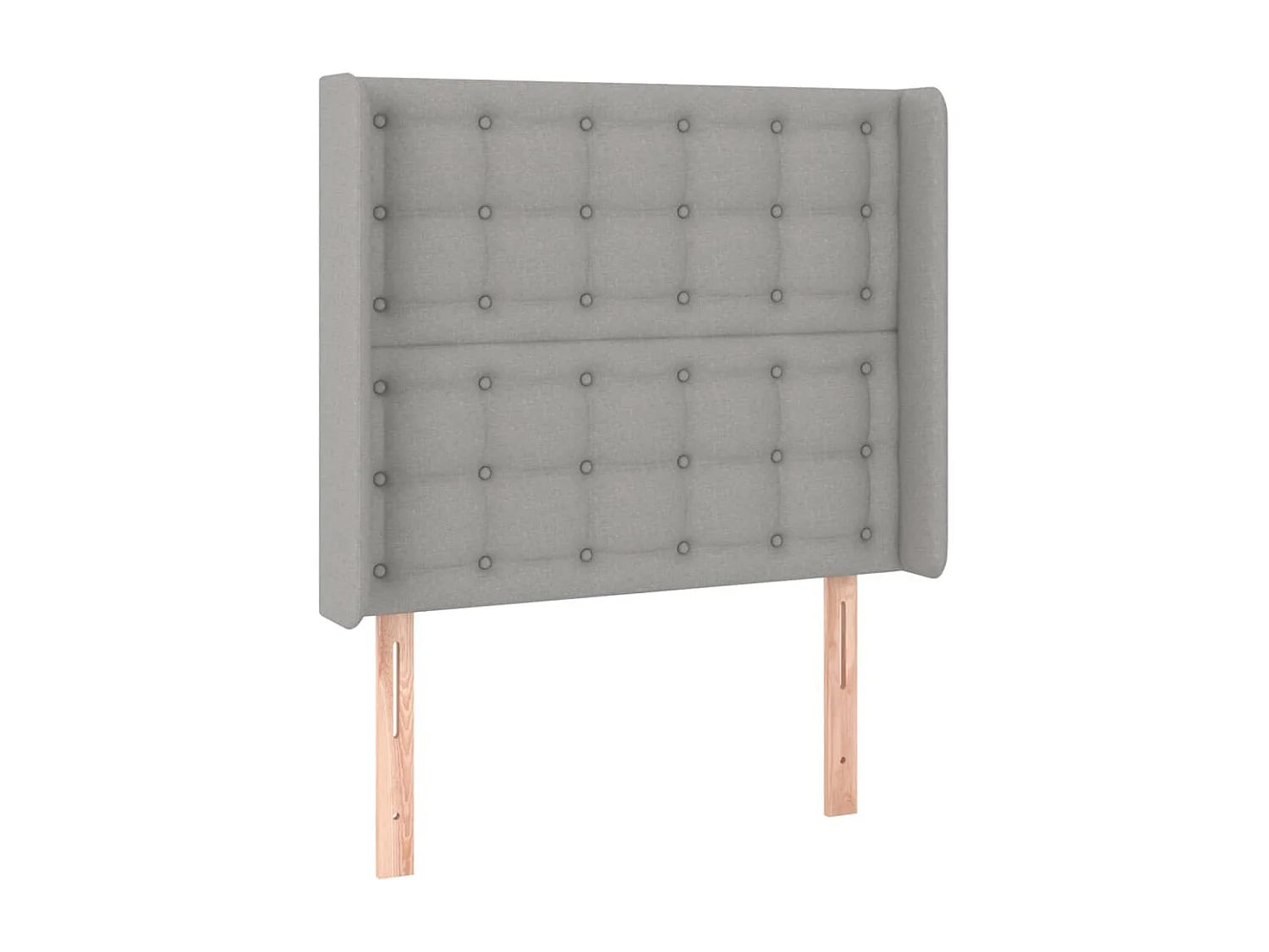 Hoofdbord | Hoofdeinde met randen 103x16x118/128 cm stof lichtgrijs
